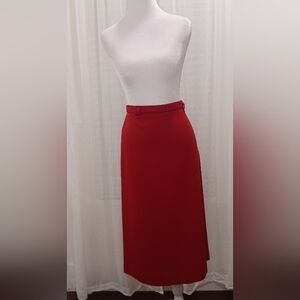 Koret Of California MCM Burgundy Midi Skirt